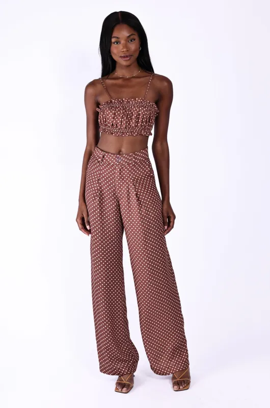 SASHA TROUSER IN POLKA DOT- SAMPLE SALE sold by RESA