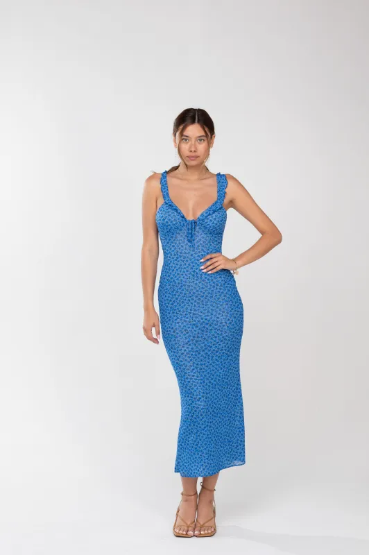 GOLDIE IN BLUE DITSY - SAMPLE SALE sold by RESA