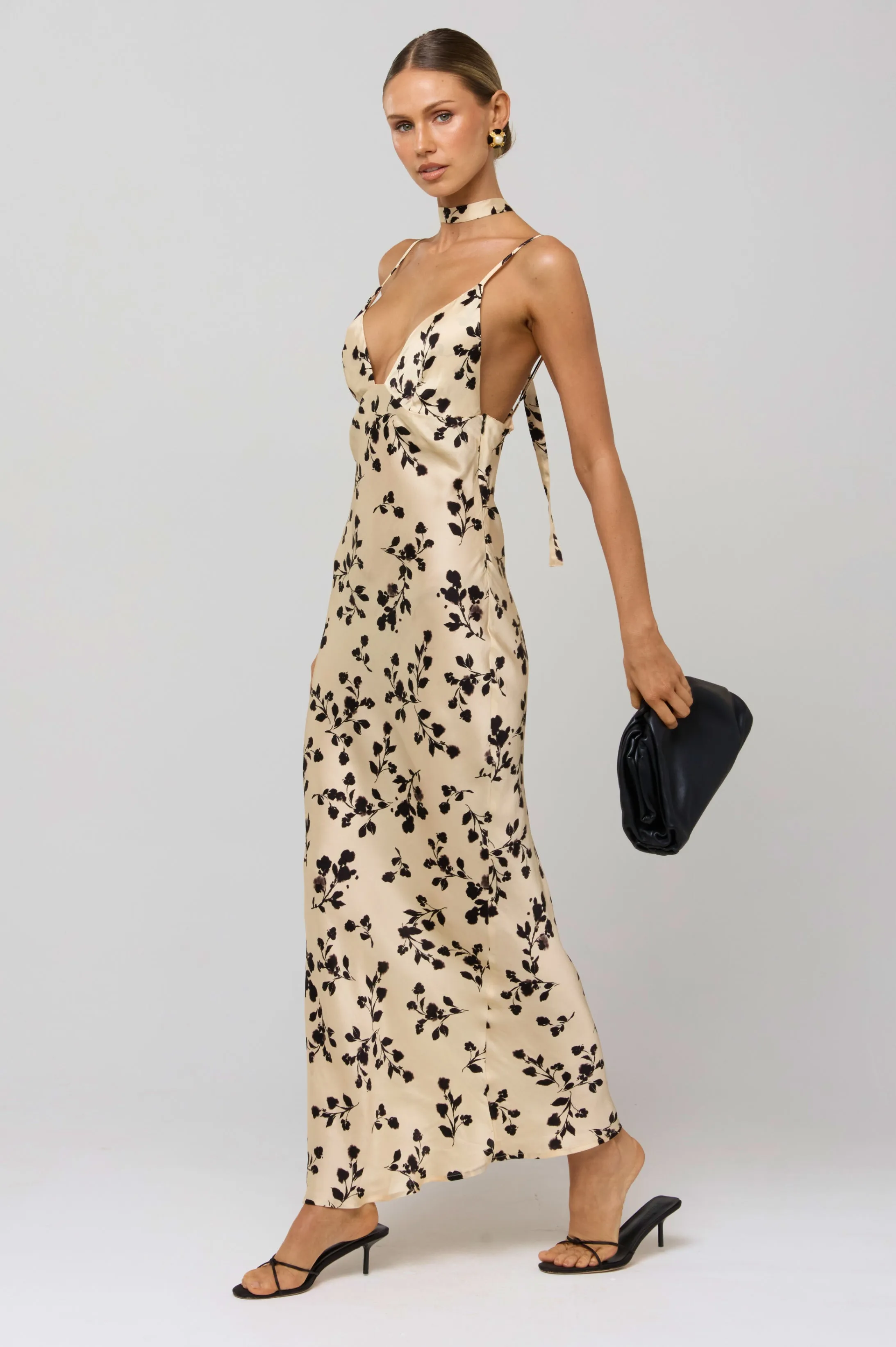 Madeline Dress in Black Dahlia sold by RESA product image thumbnail 3