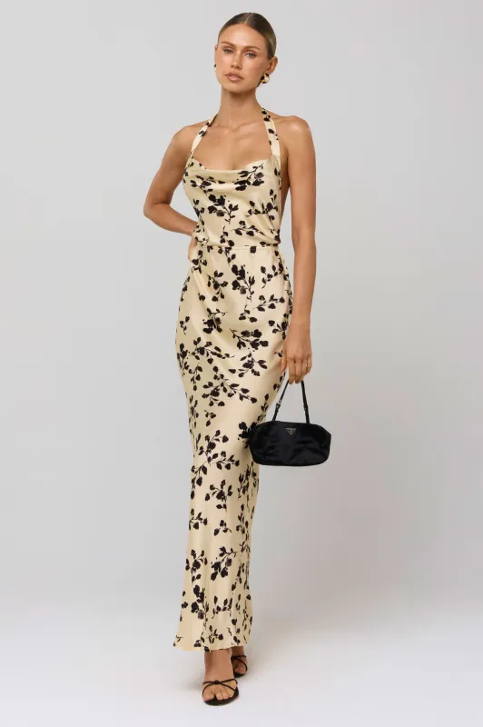 Fiona Dress in Black Dahlia sold by RESA