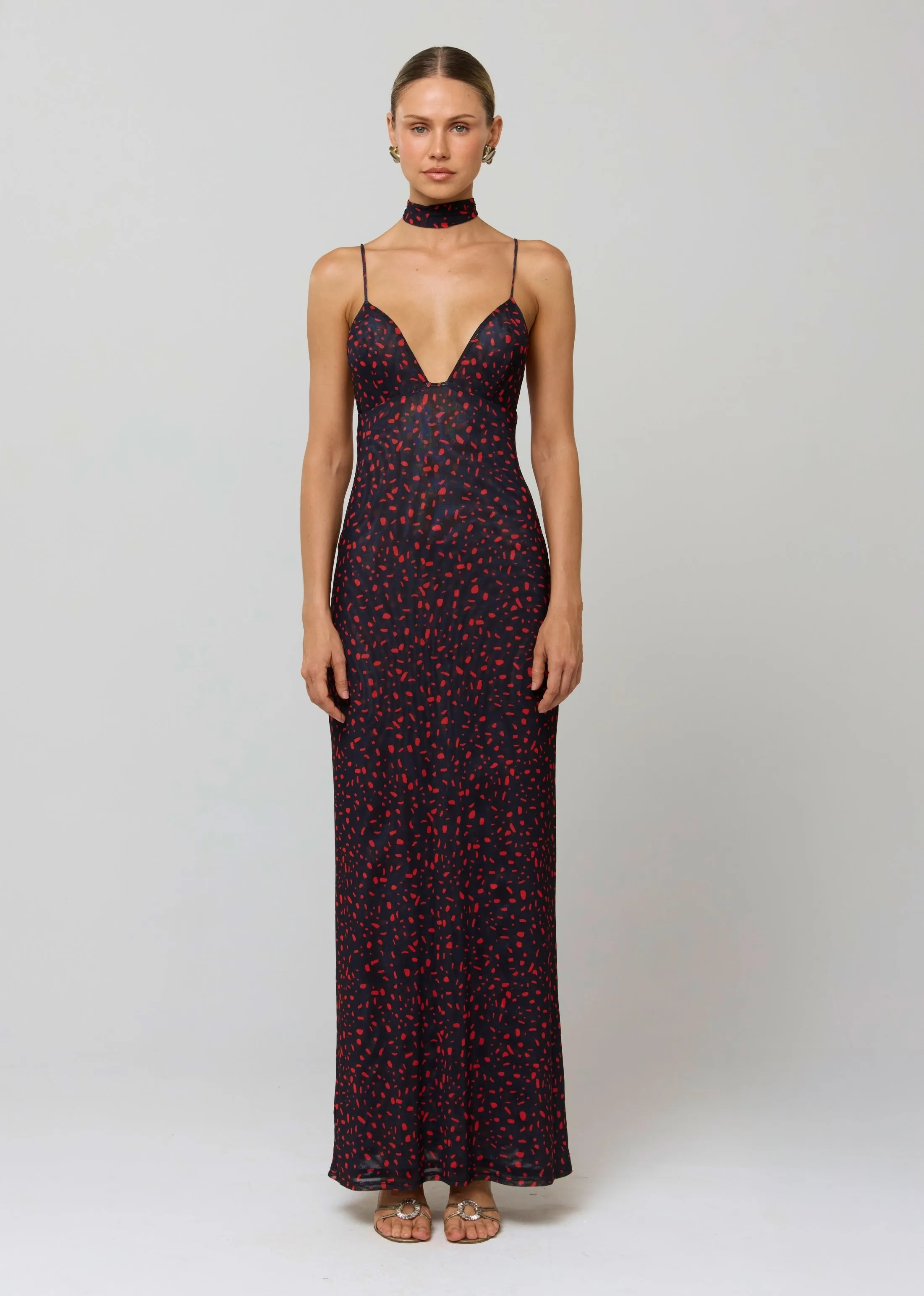 Madeline Dress in Rouge sold by RESA