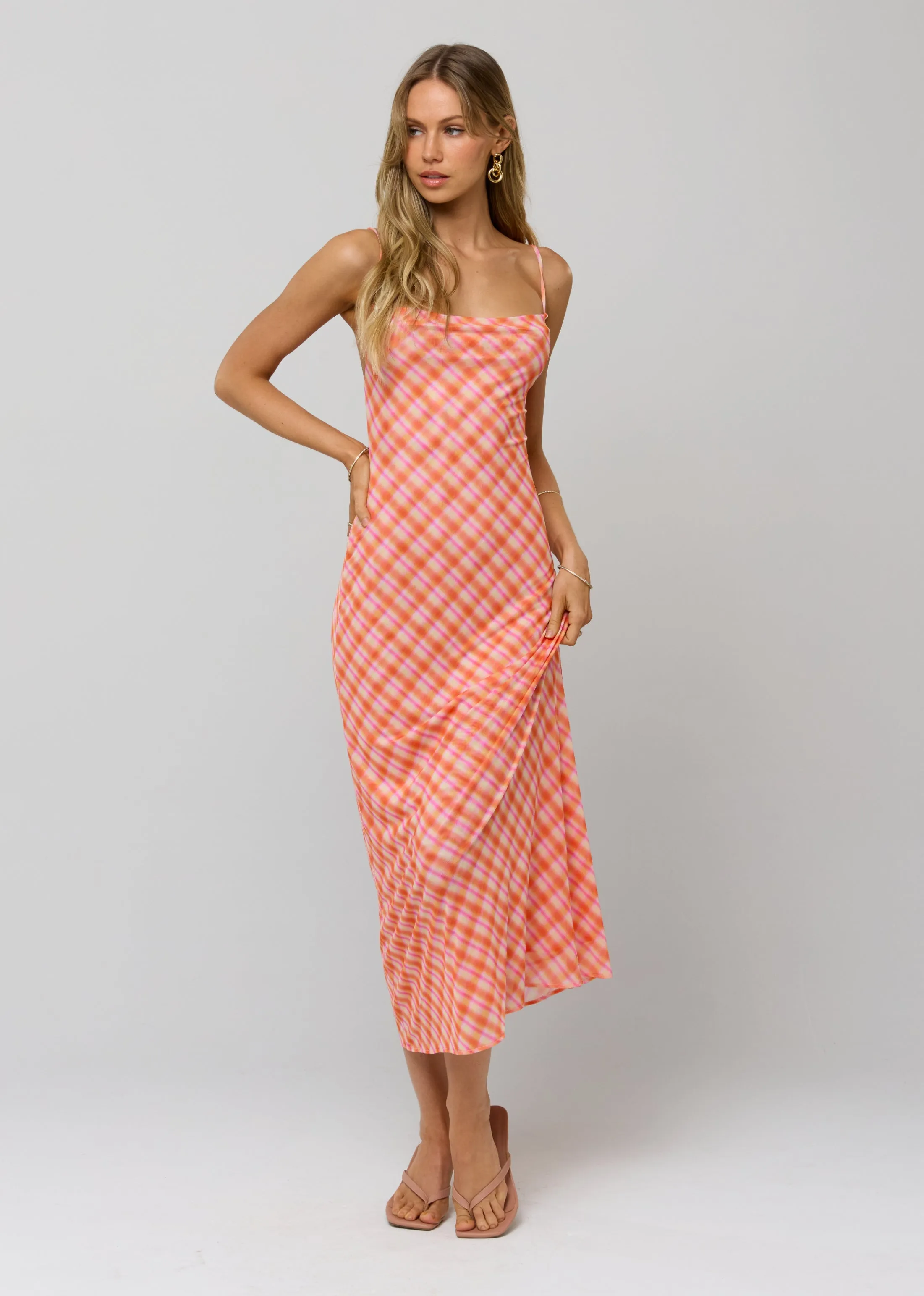 Berri Midi Dress in Sorbet sold by RESA product image thumbnail 4
