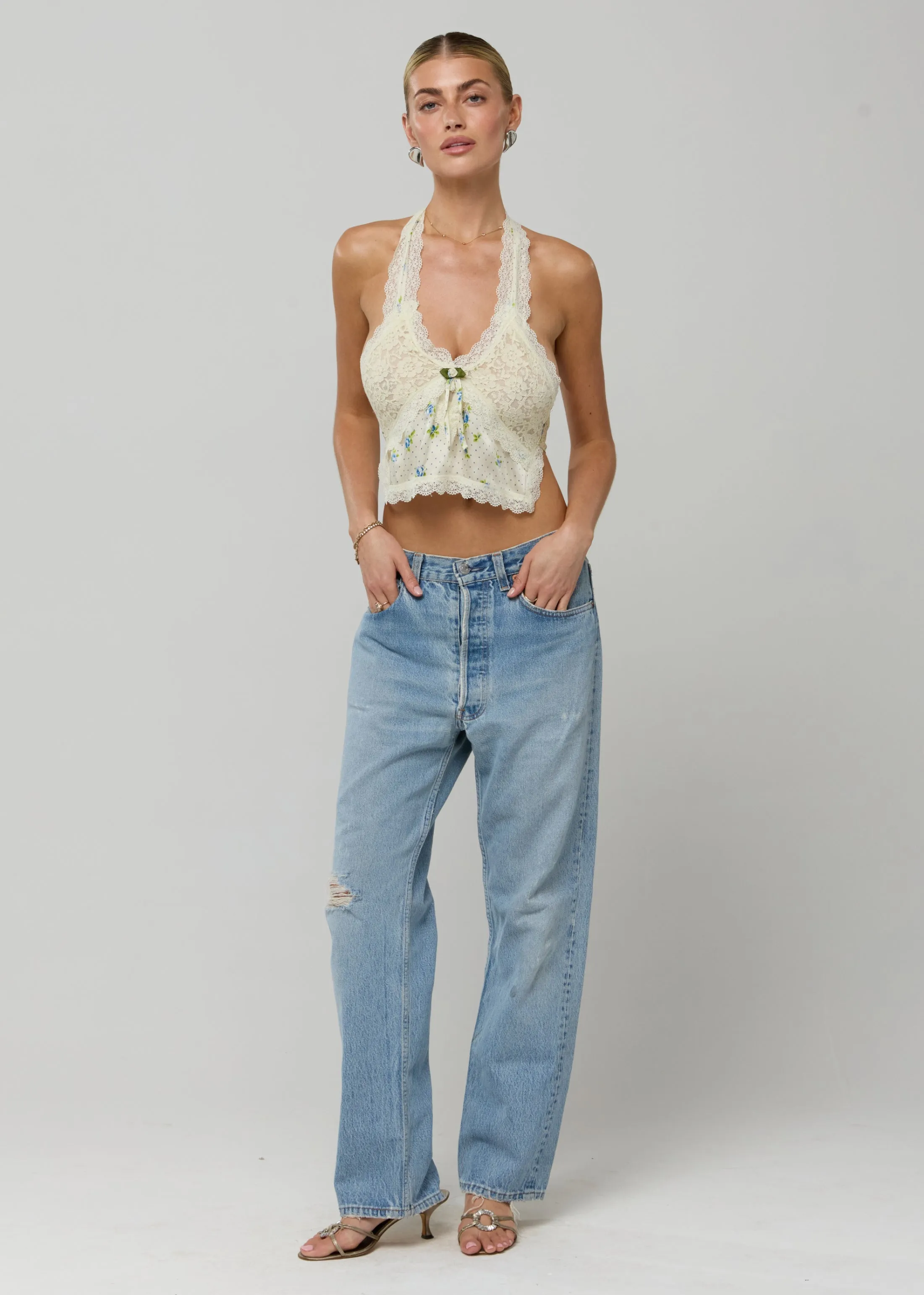 Kaia Top in Bluebell sold by RESA product image thumbnail 3