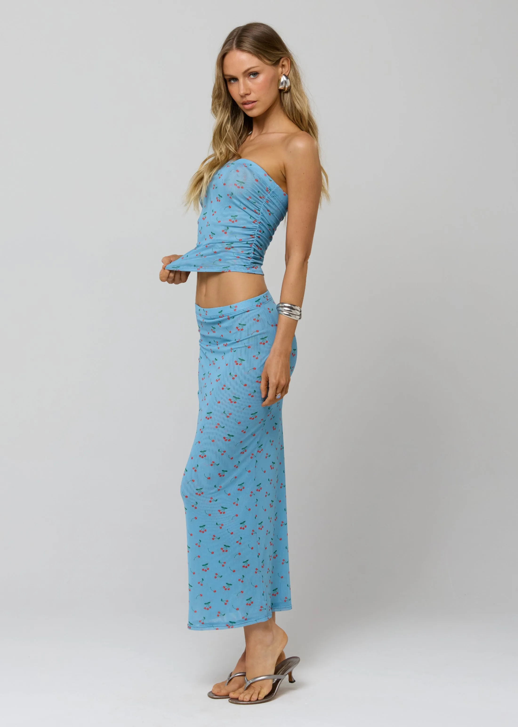 Bonnie Mesh Top in Fizz sold by RESA product image thumbnail 3