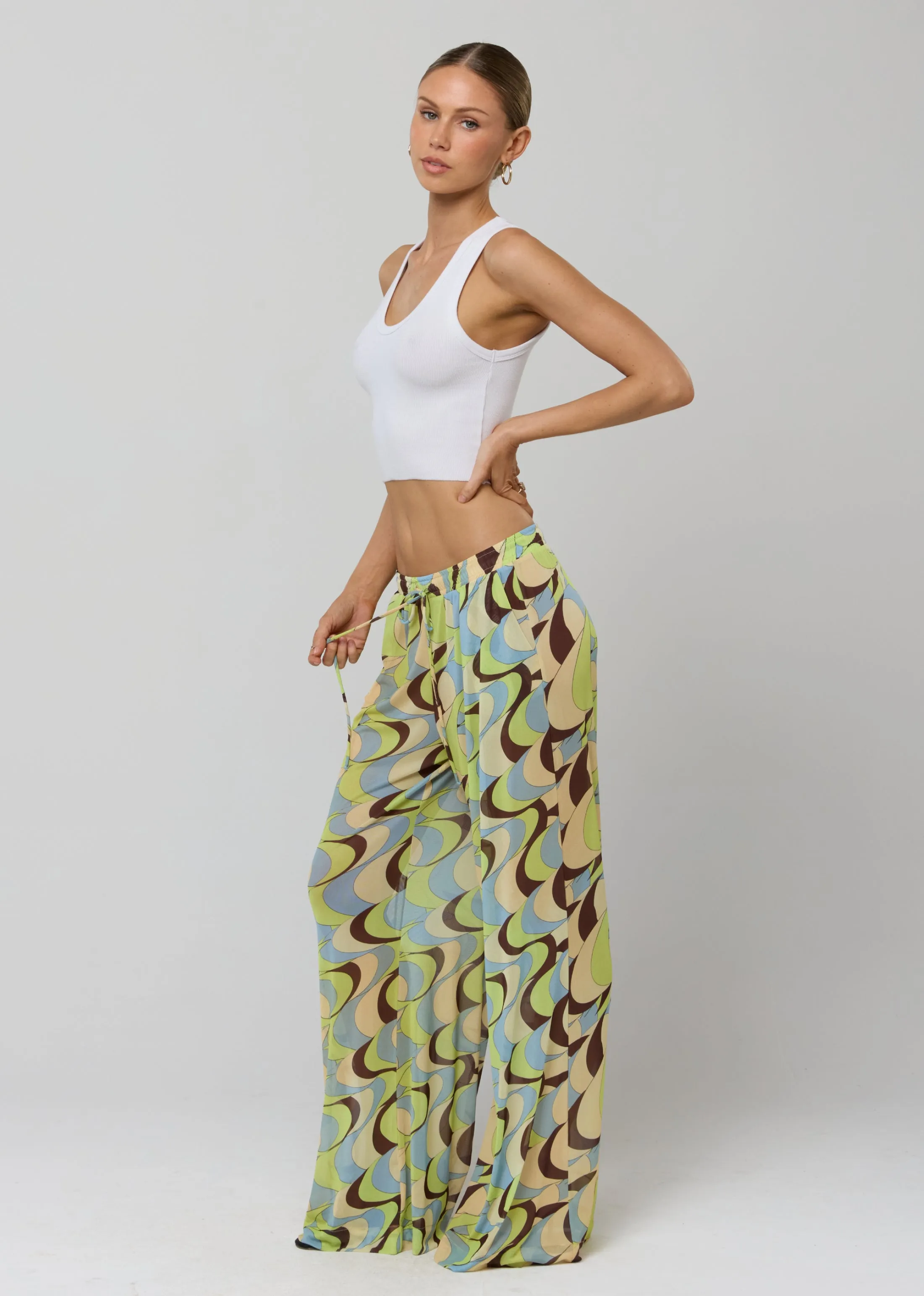 Chase Mesh Pant in Palm Royale sold by RESA product image thumbnail 2