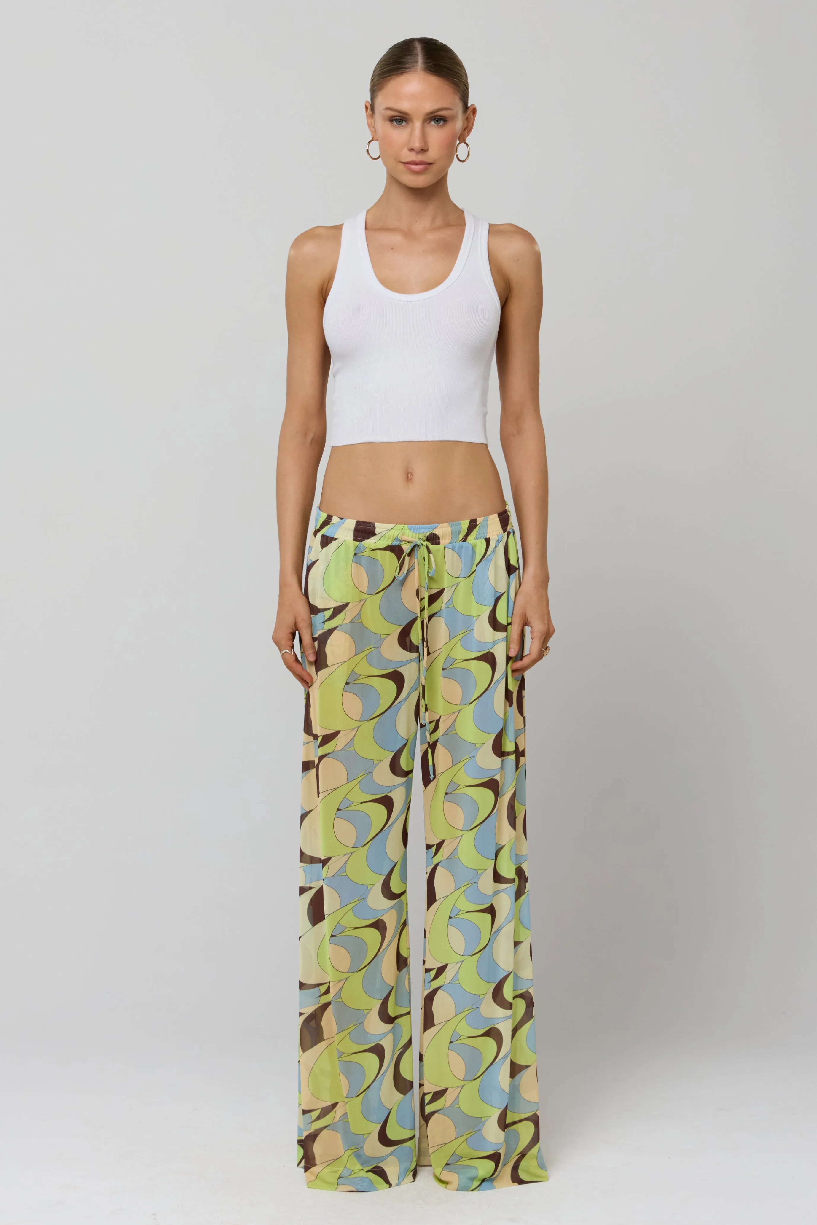 Chase Mesh Pant in Palm Royale sold by RESA