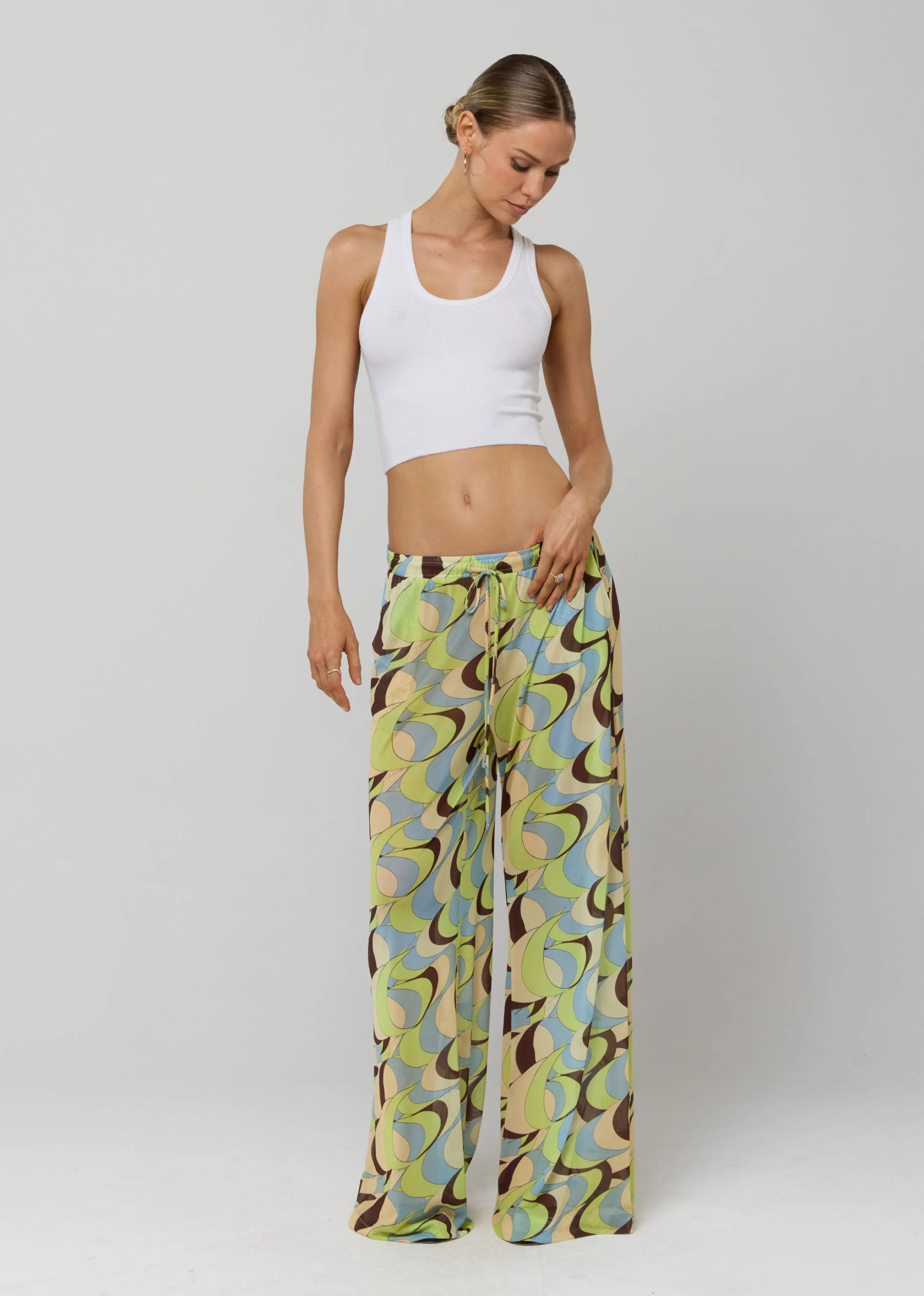Chase Mesh Pant in Palm Royale sold by RESA product image thumbnail 3