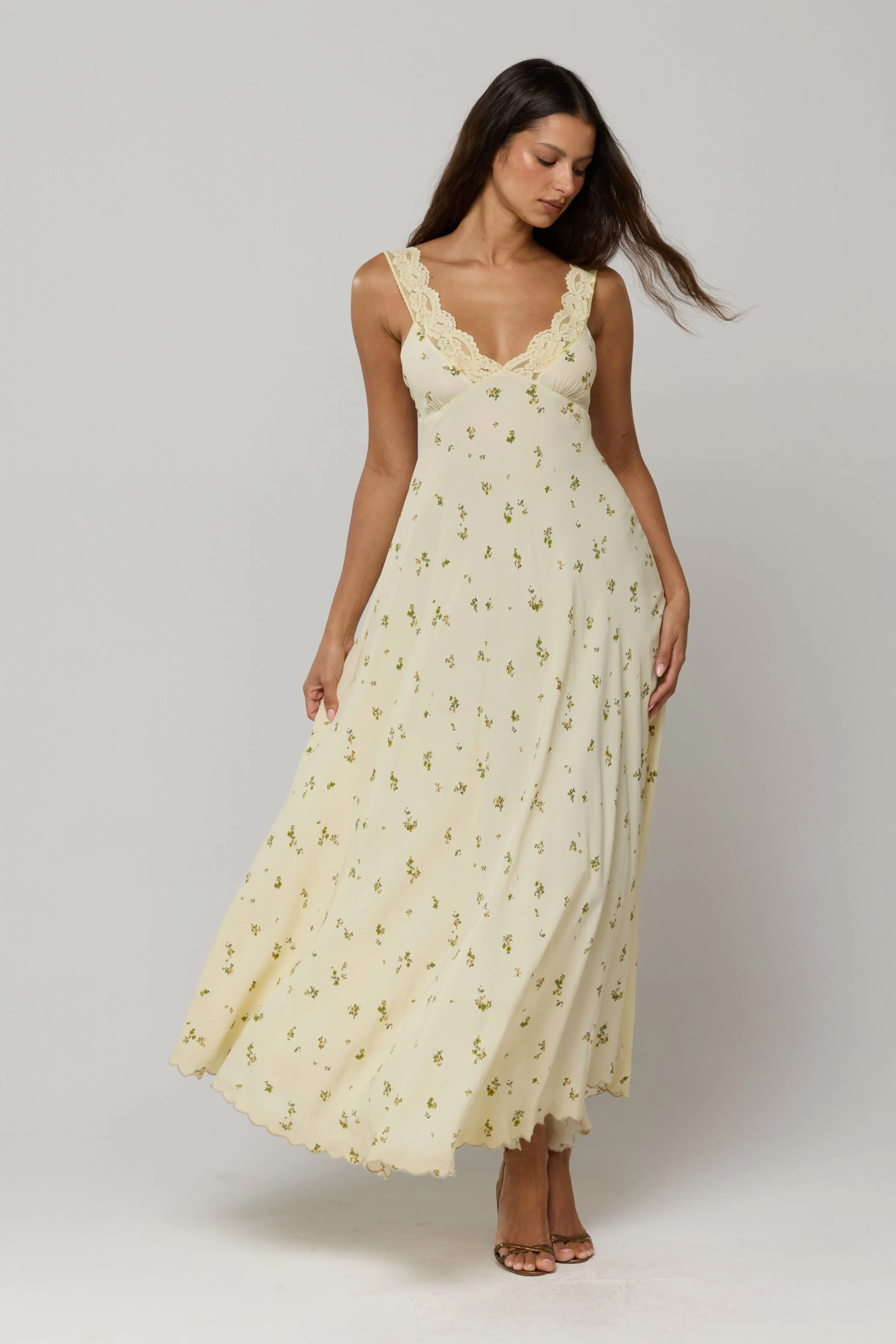 Laney Dress in Beurre sold by RESA product image thumbnail 4