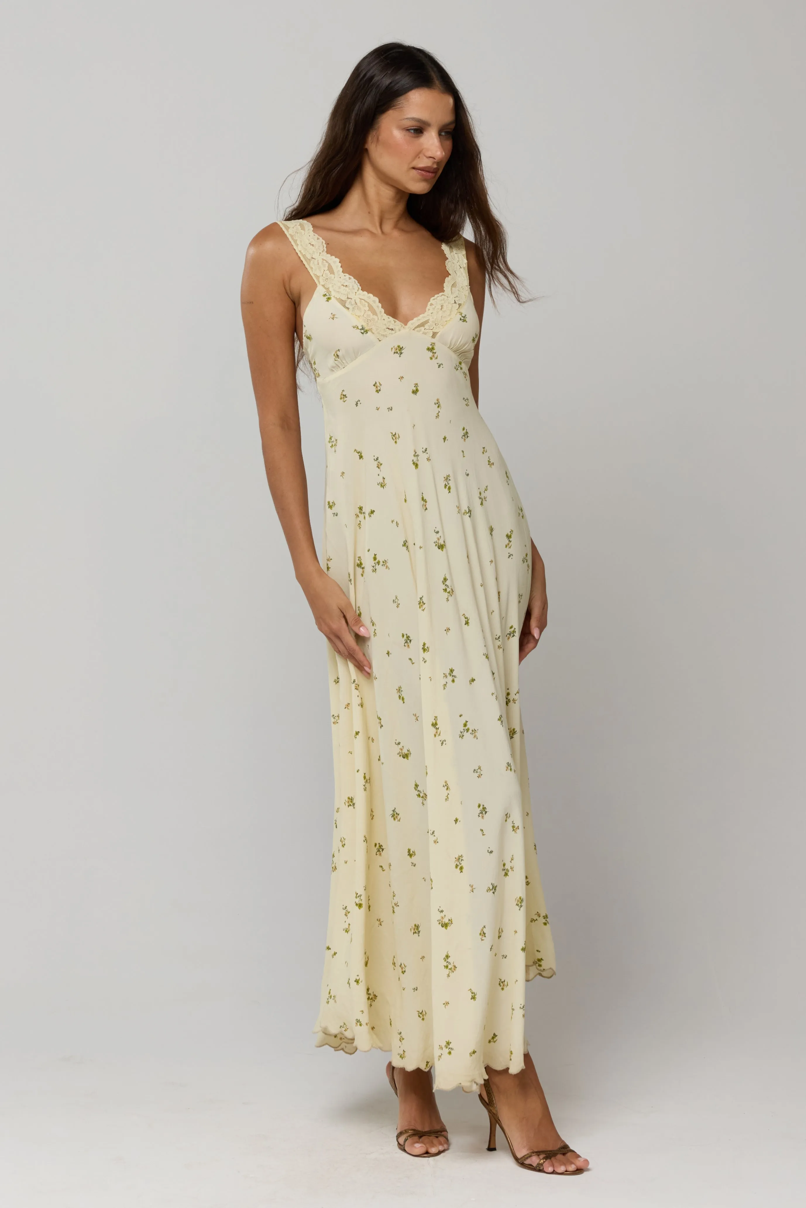 Laney Dress in Beurre sold by RESA