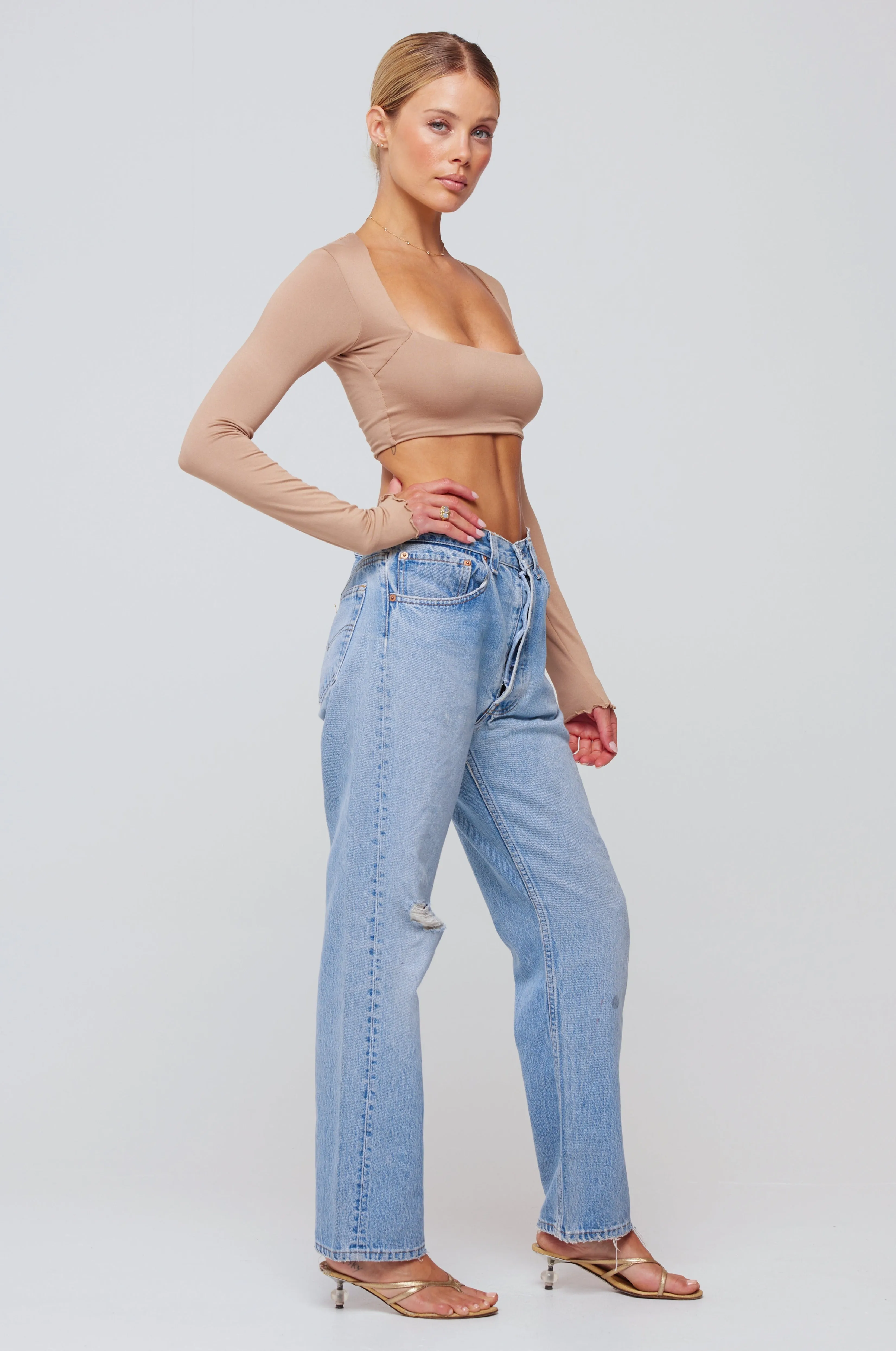 Emily Top in Nude sold by RESA product image thumbnail 3