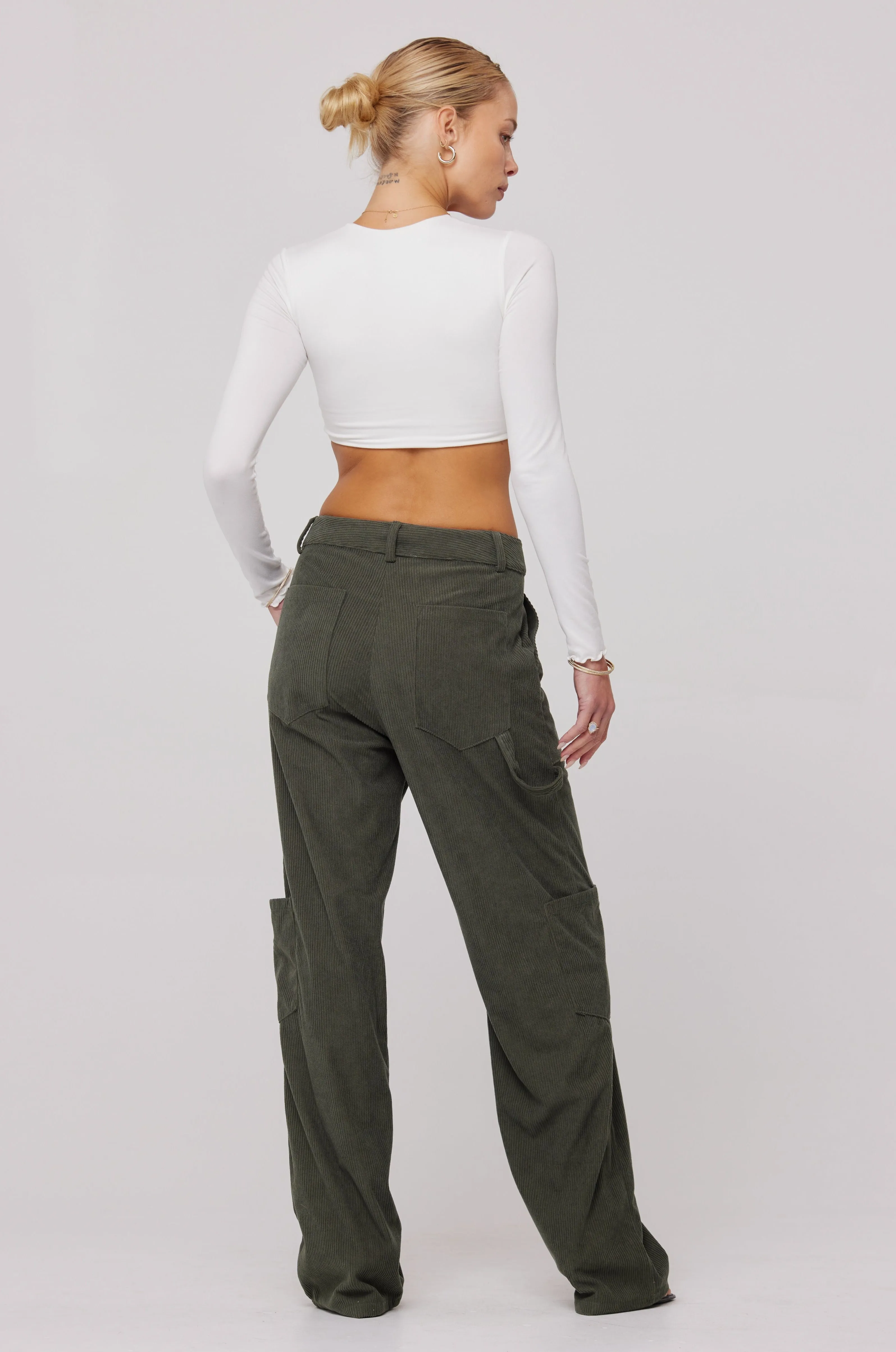 Elsa Cargo Pant in Pine sold by RESA product image thumbnail 5