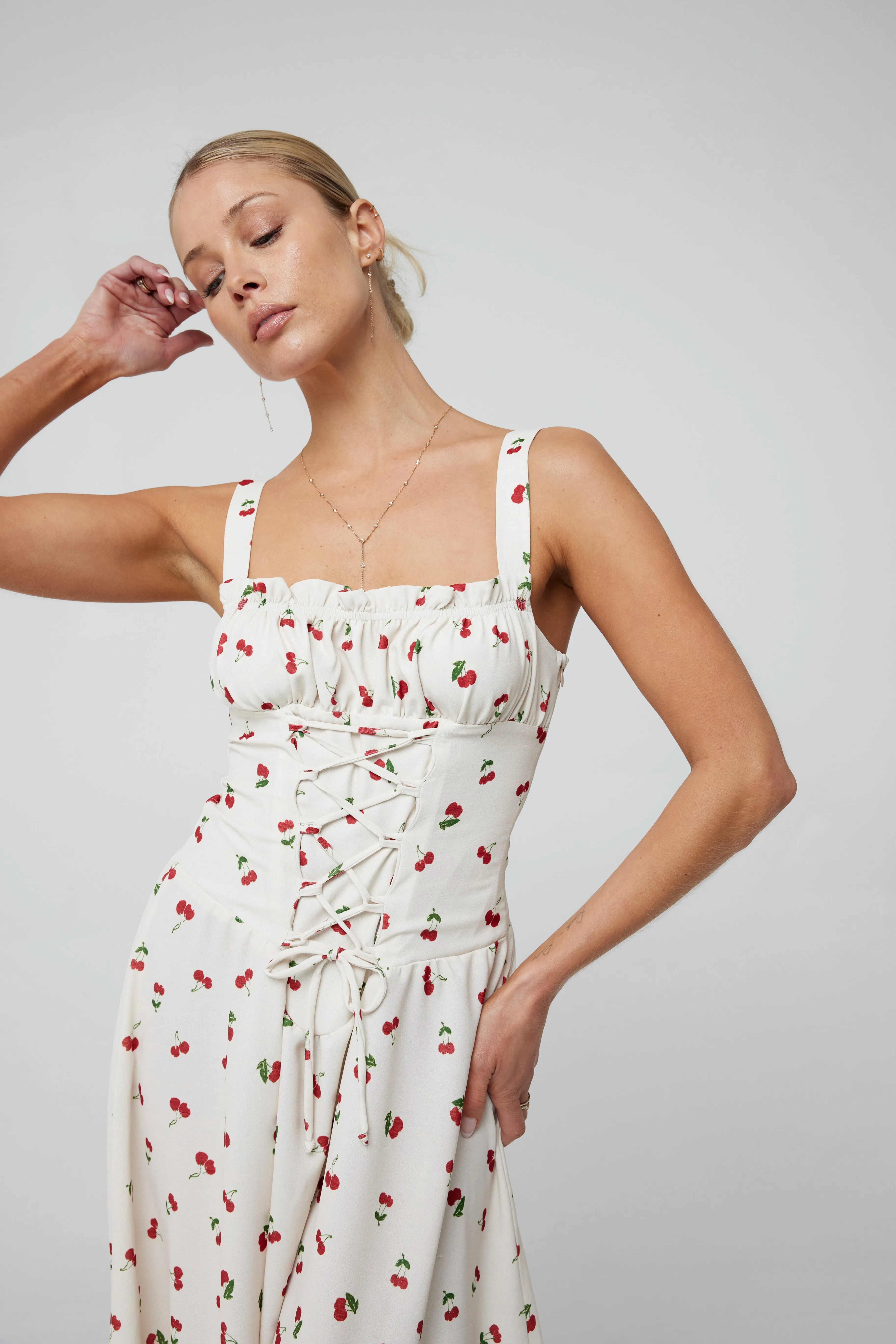 Izzy Dress in Cherry- Archive sold by RESA product image thumbnail 4