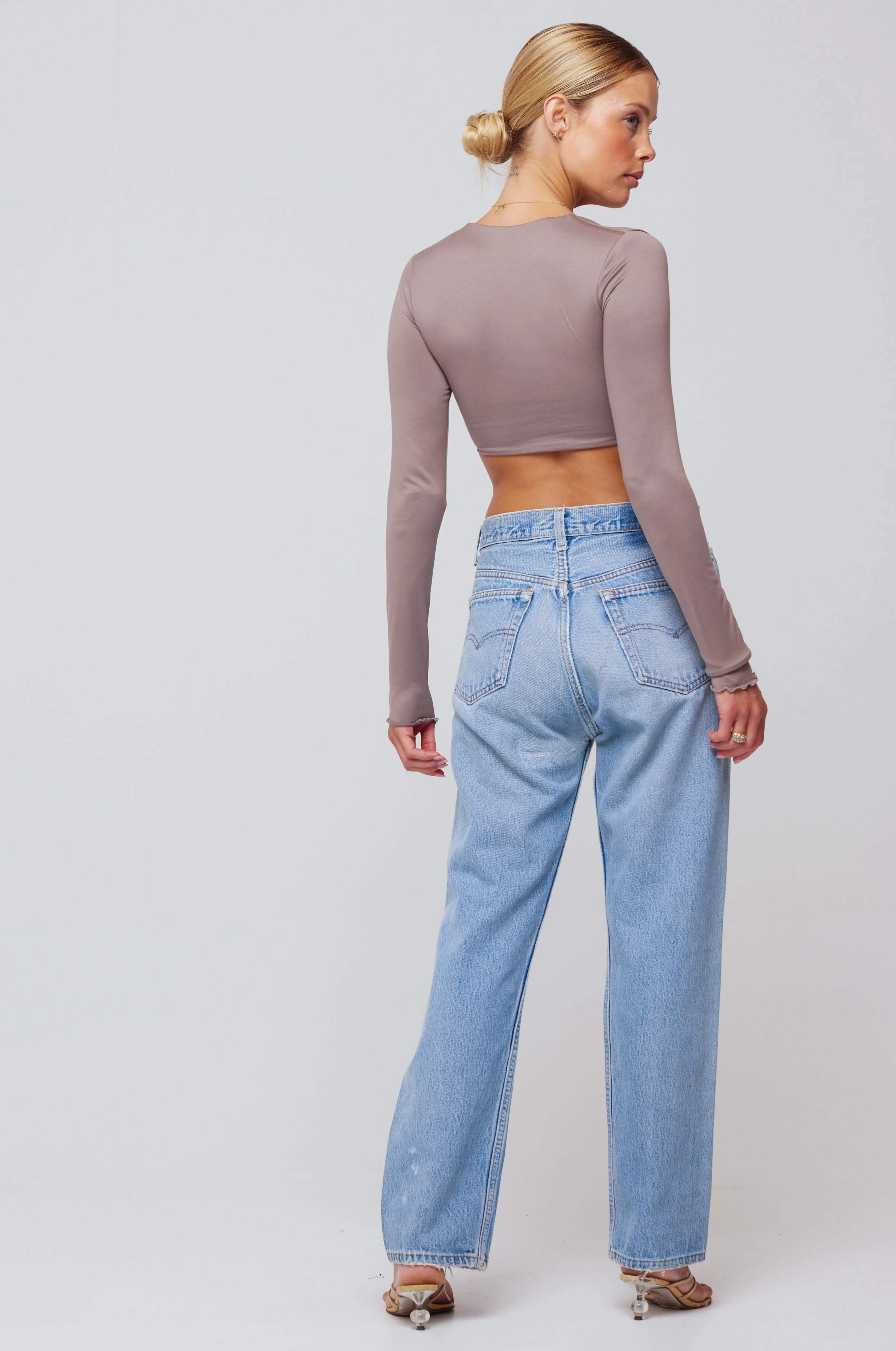 Emily Top in Taupe sold by RESA product image thumbnail 4