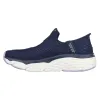 Women's Wide Fit Skechers 128571 Max Cushioning Smooth Trainers - Navy/Lavender sold by Wide Fit Shoes