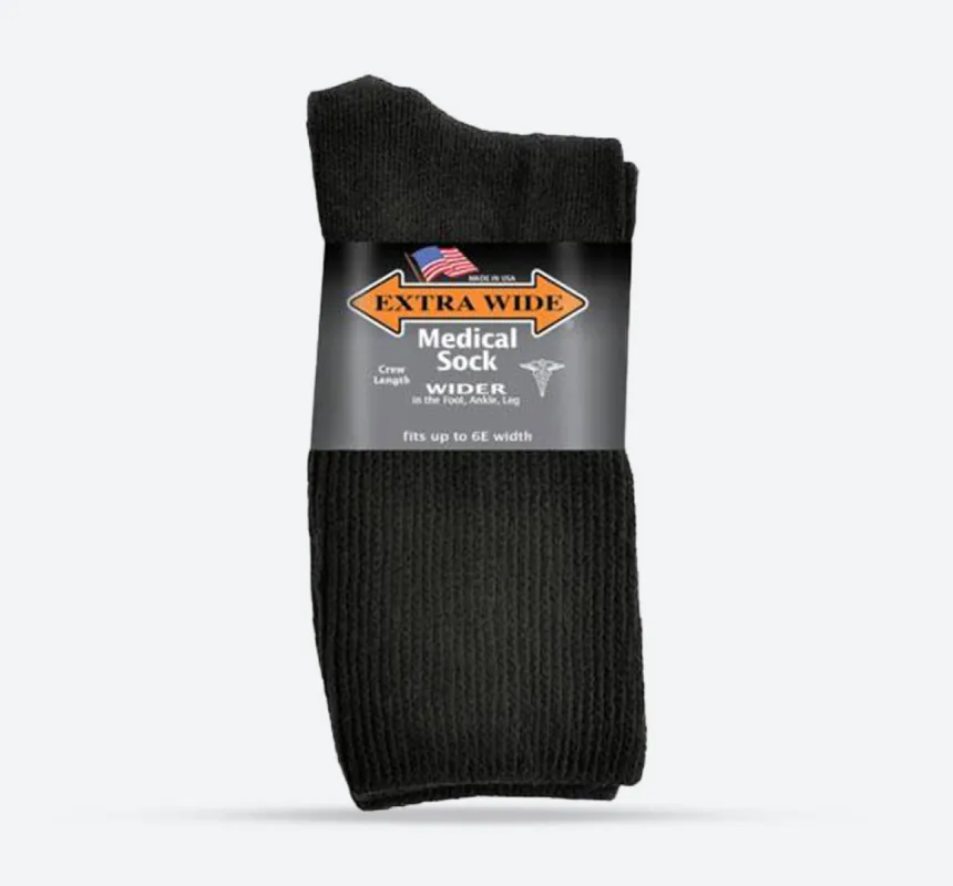 Mens Extra Wide 5851 Comfort Fit Medical Crew Socks sold by Wide Fit Shoes