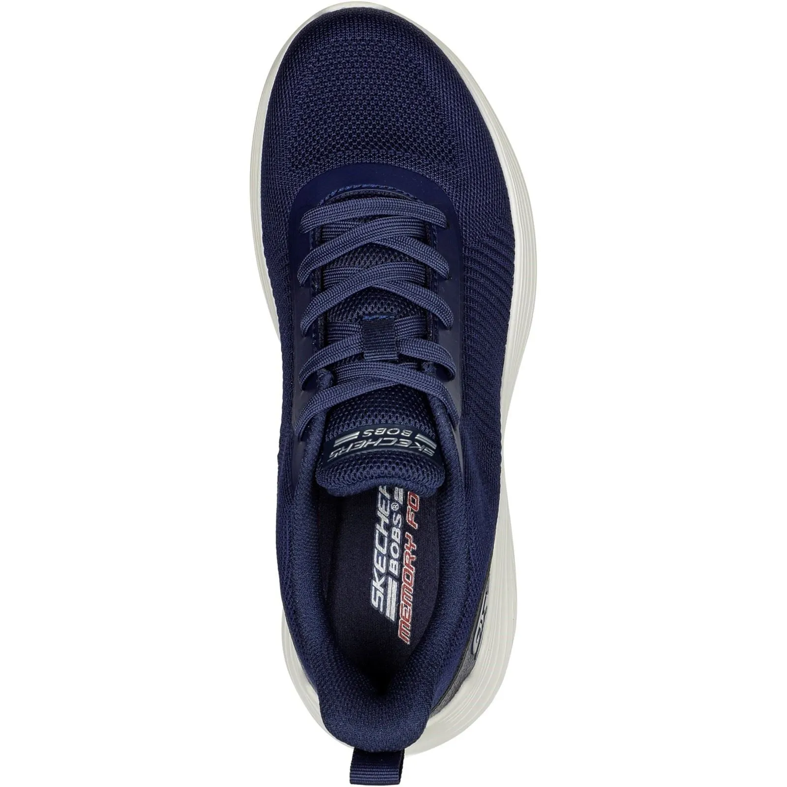 Women's Wide Fit Skechers 117470 Bobs Squad Waves Sports Trainers - Navy sold by Wide Fit Shoes product image thumbnail 5