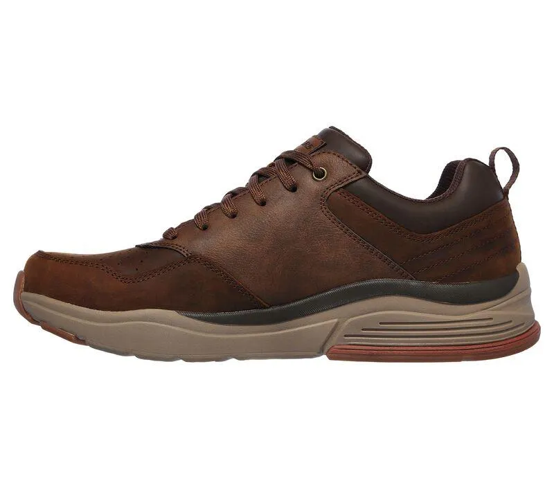 Men's Wide Relaxed Fit Skechers 66204 Benago Street Wear Treno Walking Trainers - Dark Brown sold by Wide Fit Shoes product image thumbnail 4