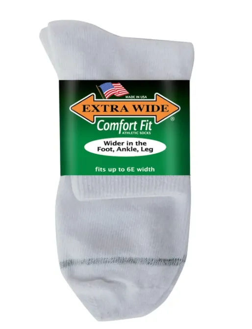 Men's Extra Wide 7400 Athletic Quarter Socks sold by Wide Fit Shoes product image thumbnail 3