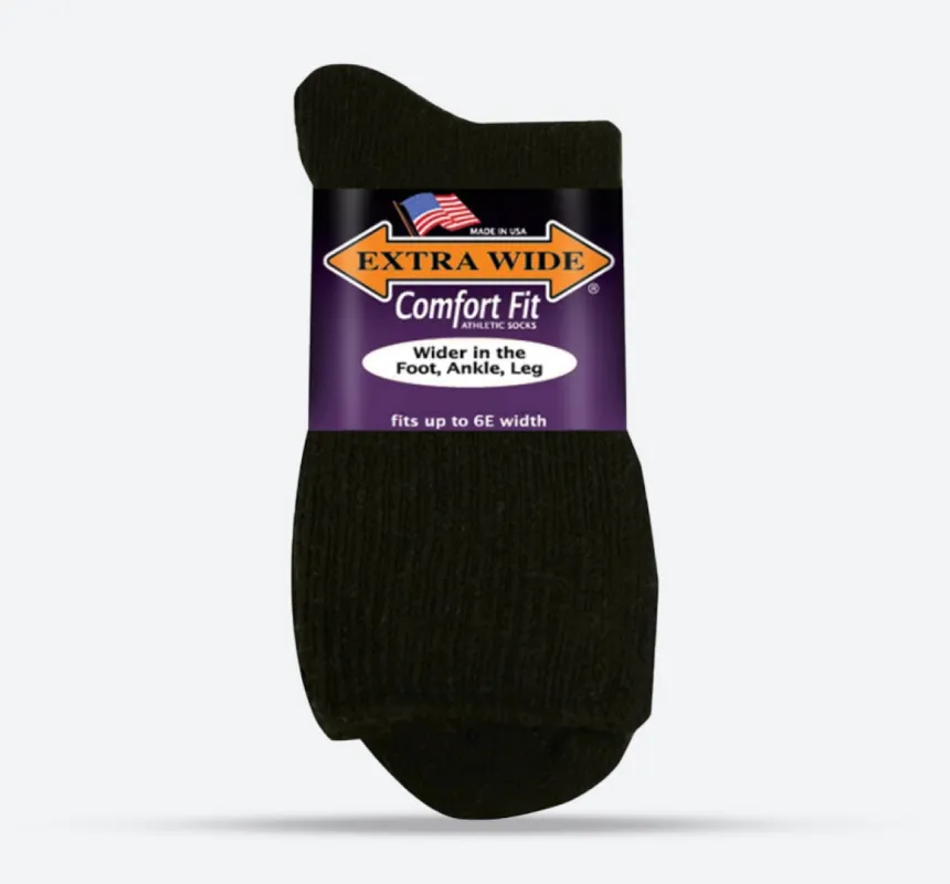 Men's Extra Wide 7400 Athletic Quarter Socks sold by Wide Fit Shoes