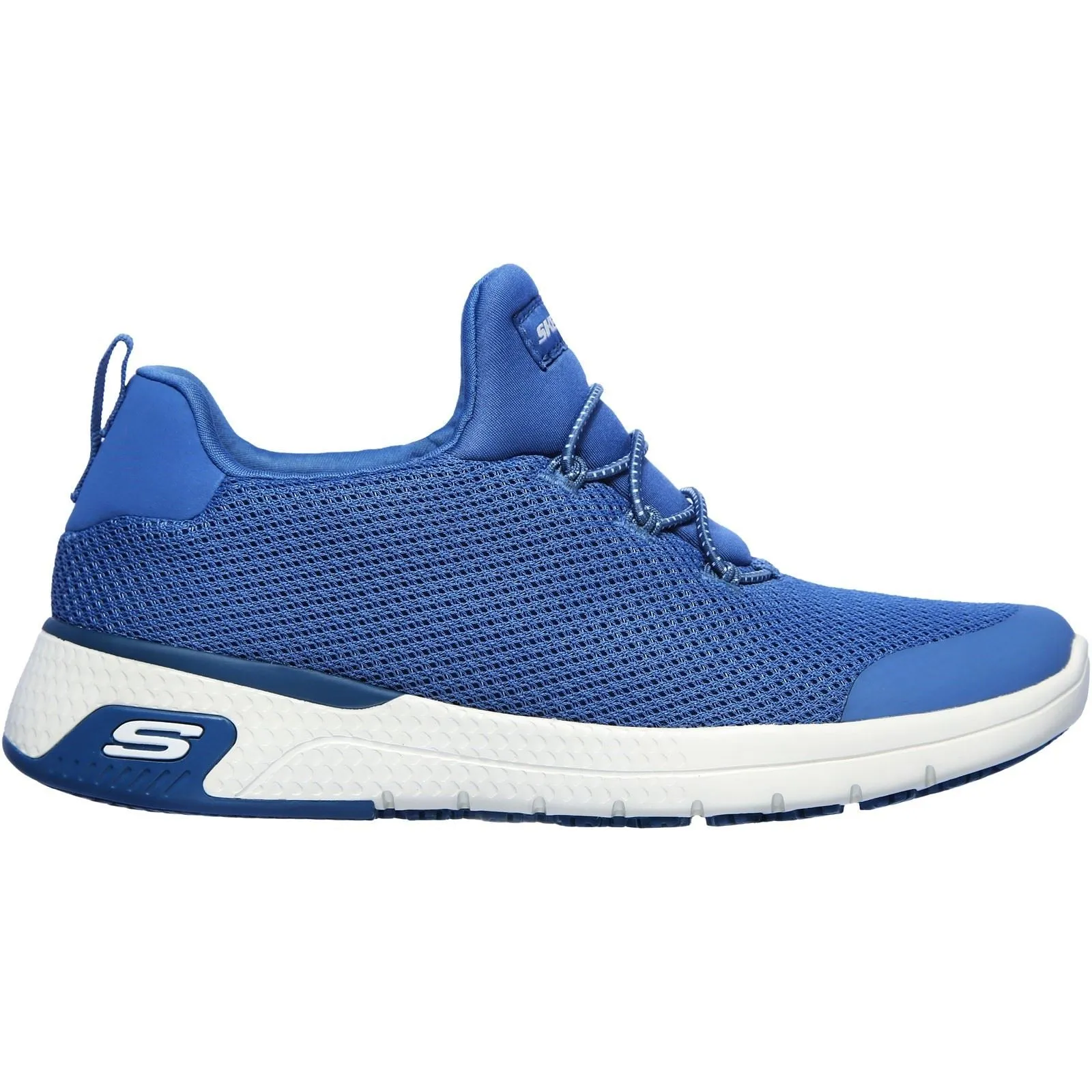 Women's Wide Fit Skechers 77281EC Marsing Waiola SR Safety Trainers - Blue sold by Wide Fit Shoes product image thumbnail 2