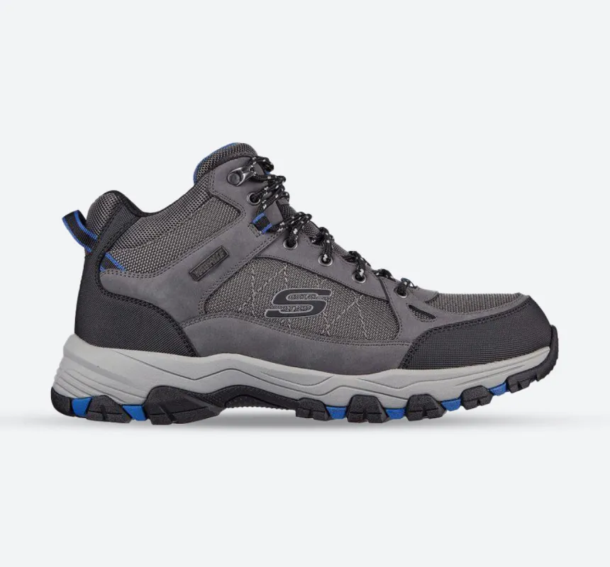 Men's Wide Fit Skechers 204477 Selmen Melano Hiking Boots - Grey sold by Wide Fit Shoes