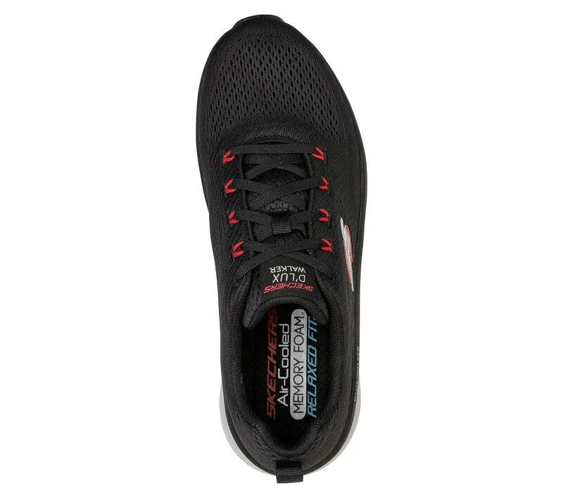 Men's Wide Fit Skechers 232364 Relaxed Fit Meerno D'lux Walker Trainers - Black/Red sold by Wide Fit Shoes product image thumbnail 5