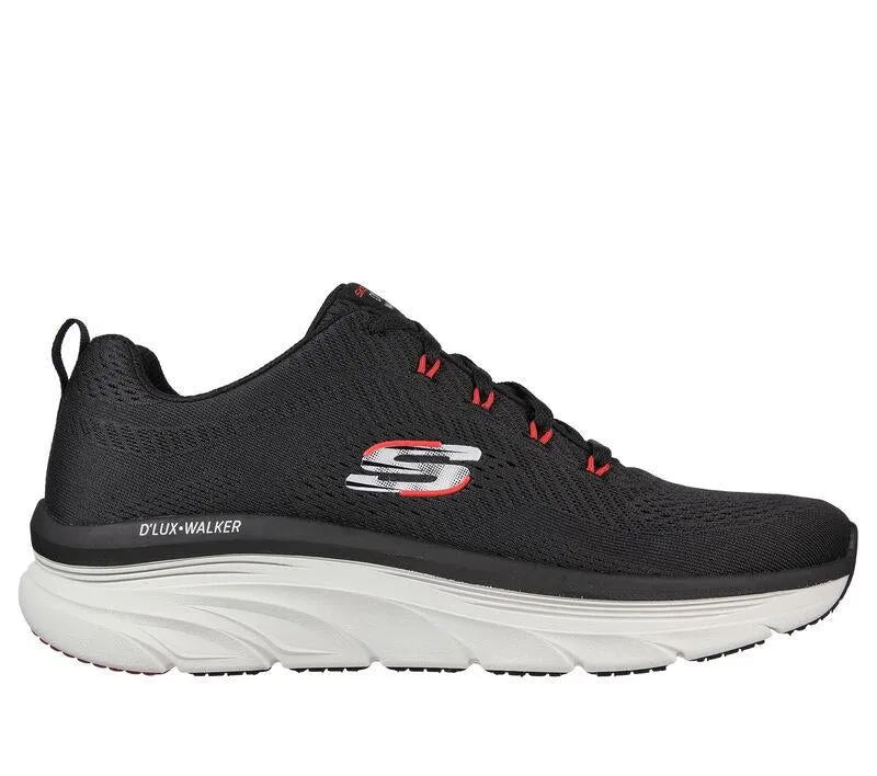 Men's Wide Fit Skechers 232364 Relaxed Fit Meerno D'lux Walker Trainers - Black/Red sold by Wide Fit Shoes product image thumbnail 2