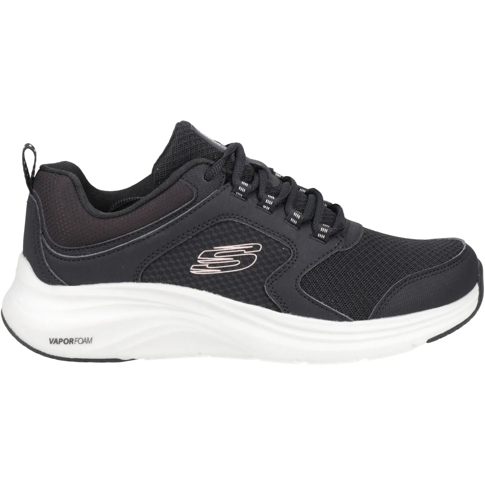 Women's Wide Fit Skechers 150023 Vapor Foam Trainers - Black/Pink sold by Wide Fit Shoes product image thumbnail 2