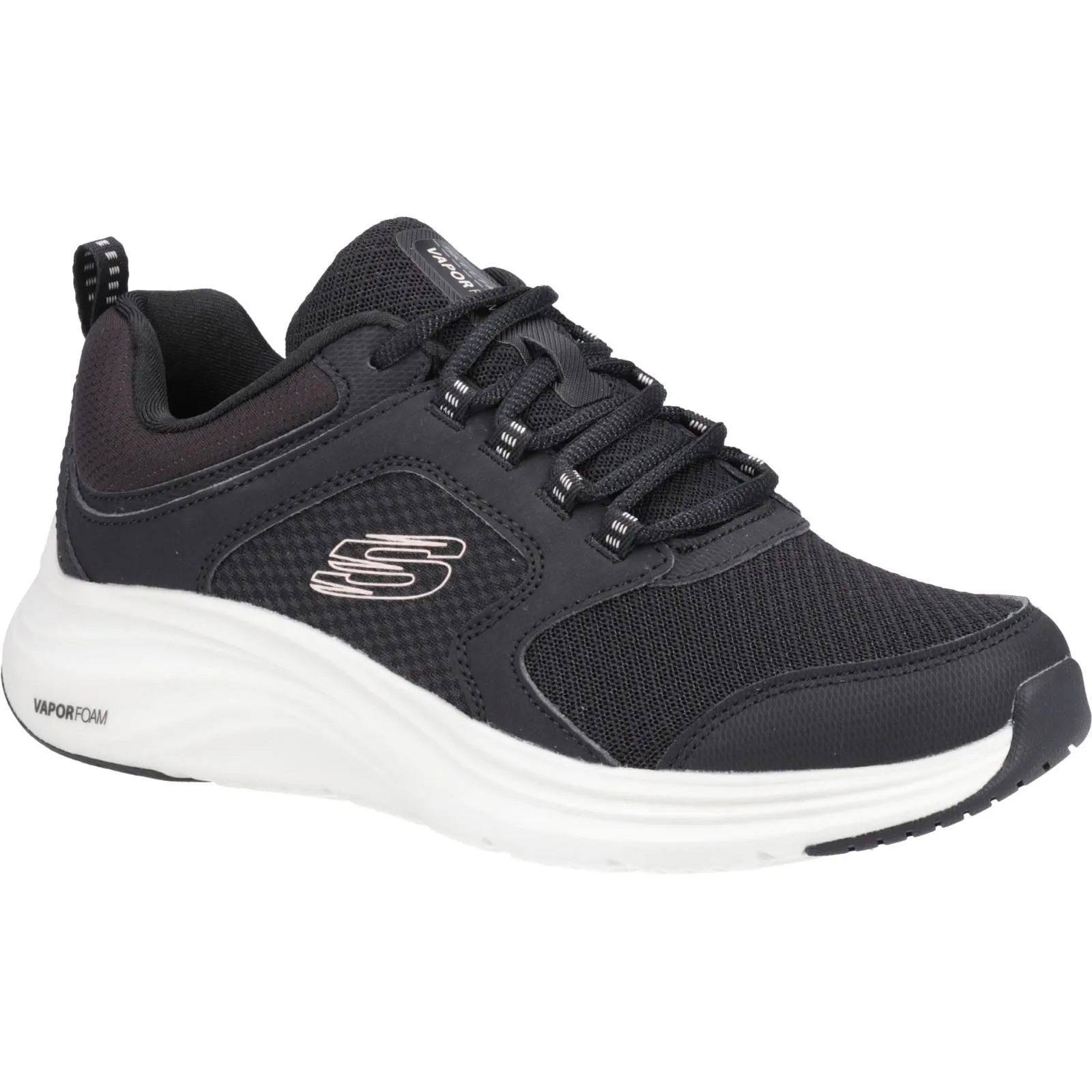 Women's Wide Fit Skechers 150023 Vapor Foam Trainers - Black/Pink sold by Wide Fit Shoes product image thumbnail 3