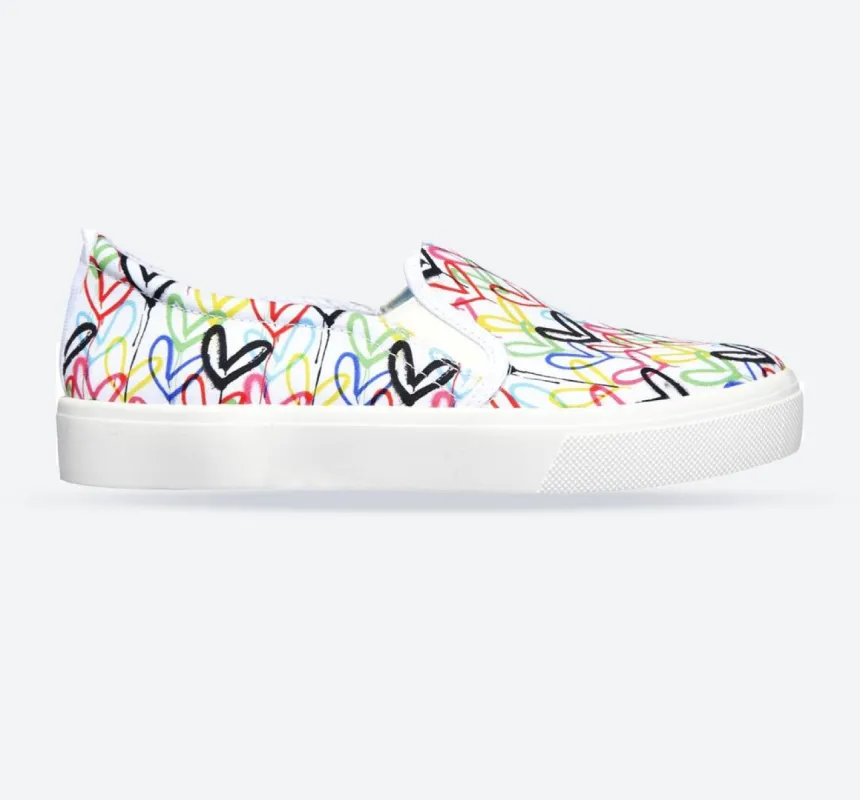 Women's Wide Fit Skechers 155503 Poppy Drippin Love Slip On Shoes sold by Wide Fit Shoes