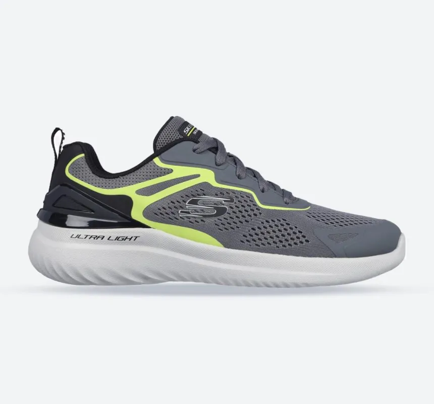 Men's Wide Fit Skechers 232674 2.0 - Andal Trainers - Charcoal/Lime sold by Wide Fit Shoes
