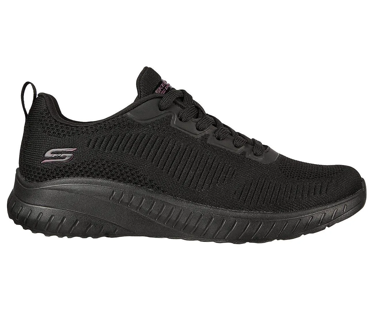 Womens Wide Fit Skechers Bobs Squad Chaos Face Off 117209 Vegan Trainers sold by Wide Fit Shoes product image thumbnail 2