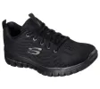 Womens Wide Fit Skechers 12615 Walking Trainers - Black sold by Wide Fit Shoes