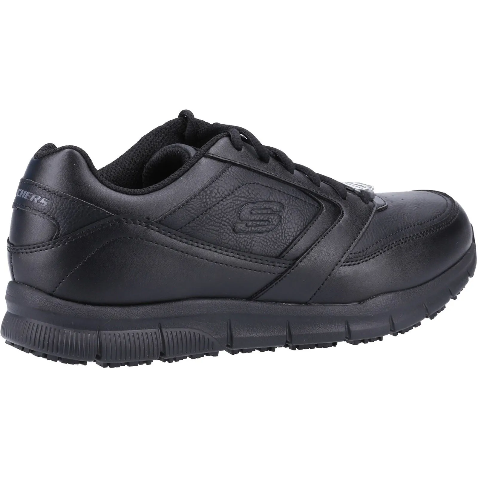Men's Wide Fit Skechers 77156EC Nampa Occupational Trainers - Black sold by Wide Fit Shoes product image thumbnail 4