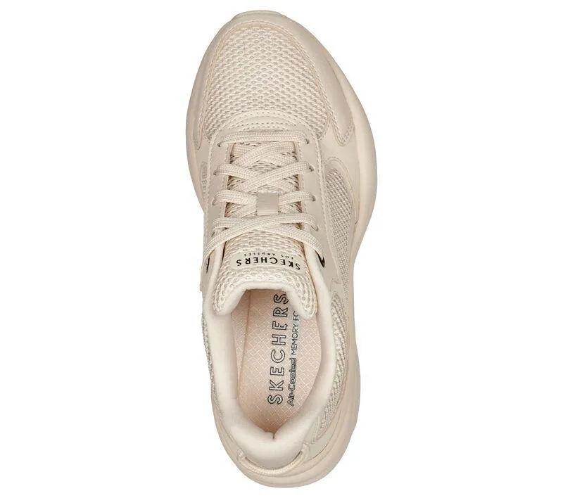 Women's Wide Fit Skechers 177402 Street Twisterz Lighten Up Trainers - Sand sold by Wide Fit Shoes product image thumbnail 5
