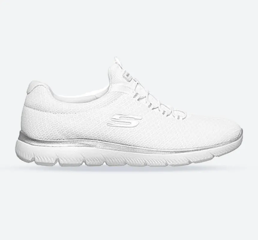 Women's Wide Fit Skechers 12980W Summits Slip On Sports Trainers sold by Wide Fit Shoes