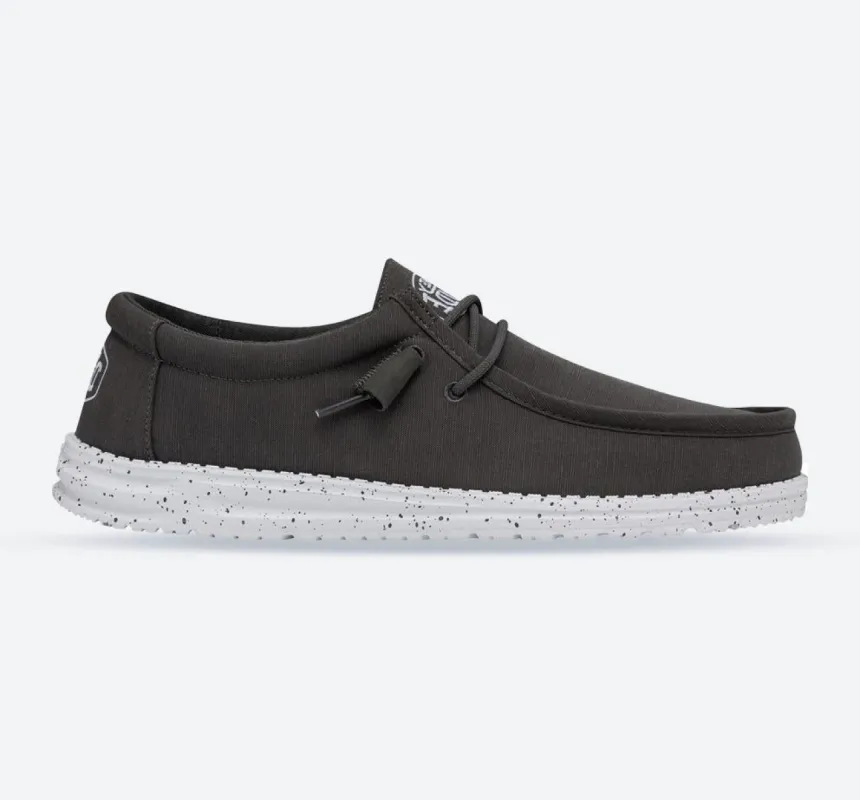 Men's Wide Fit Heydude 40009 Wally Slub Classic Slip On Shoes sold by Wide Fit Shoes