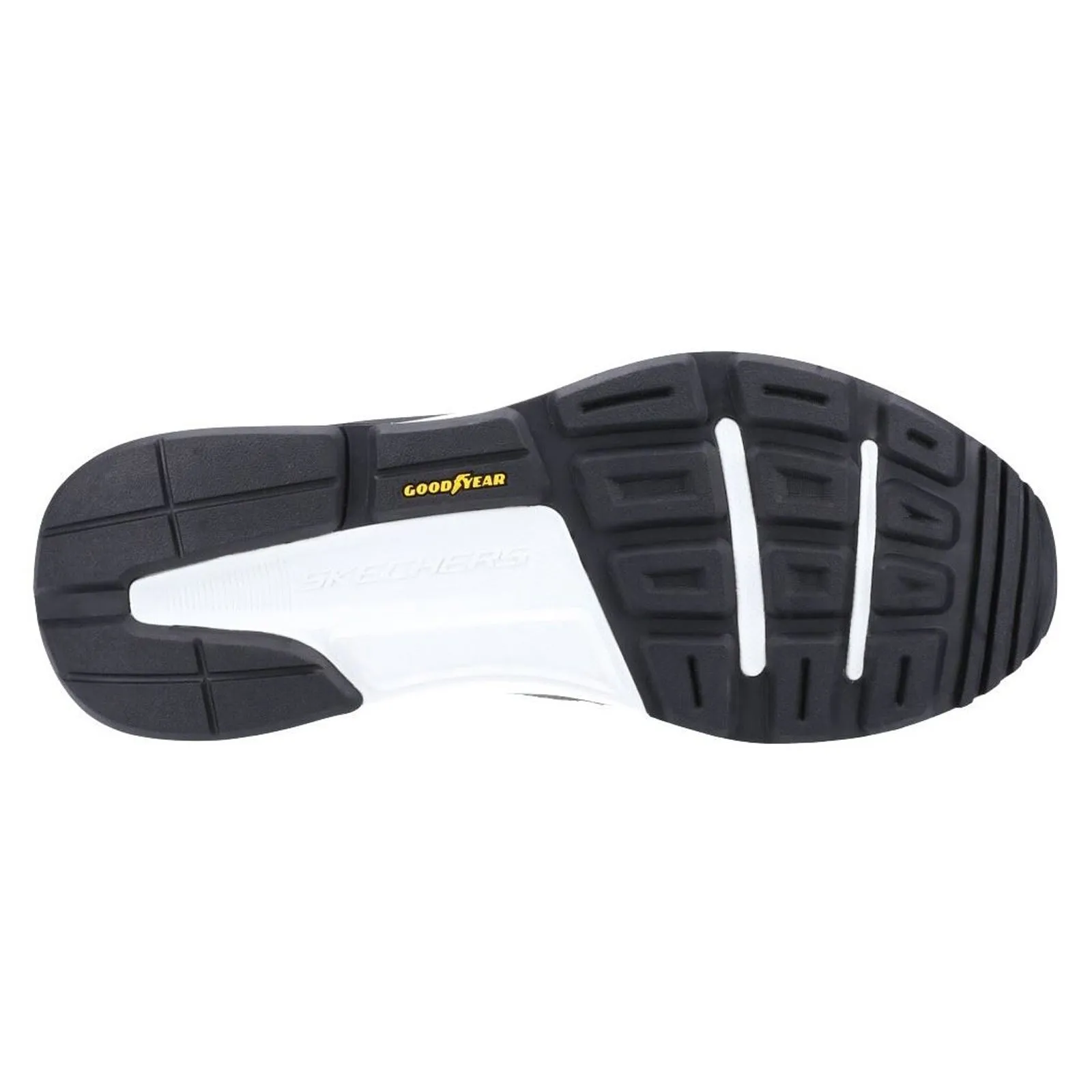 Men's Wide Fit Skechers 237200 Global Jogger Trainers - Grey/Blue sold by Wide Fit Shoes product image thumbnail 5