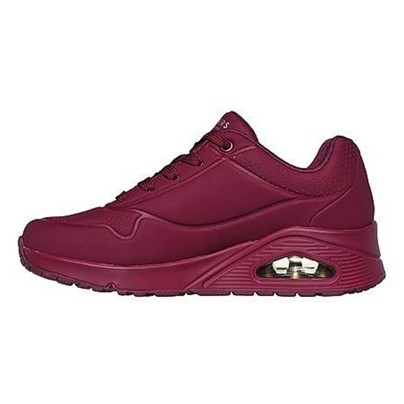 Women's Wide Fit Skechers 73690 Uno Stand On Air Sports Trainers - Plum sold by Wide Fit Shoes product image thumbnail 4