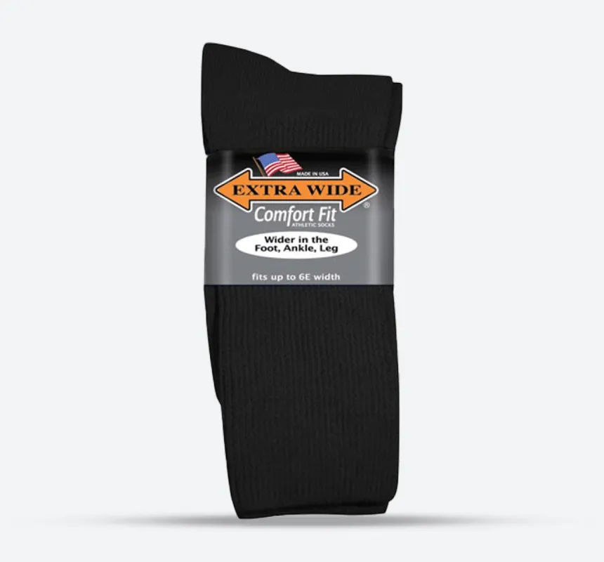Mens Extra Wide 6100 Comfort Fit Athletic Socks sold by Wide Fit Shoes