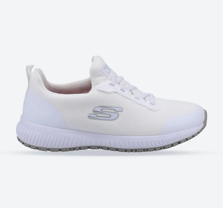 Women's Wide Fit Skechers 77222EC Squad SR Occupational Trainers sold by Wide Fit Shoes