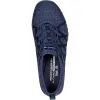 Women's Wide Fit Skechers 100301 Relaxed Fit Breathe Easy Infi Knity Trainers - Navy sold by Wide Fit Shoes