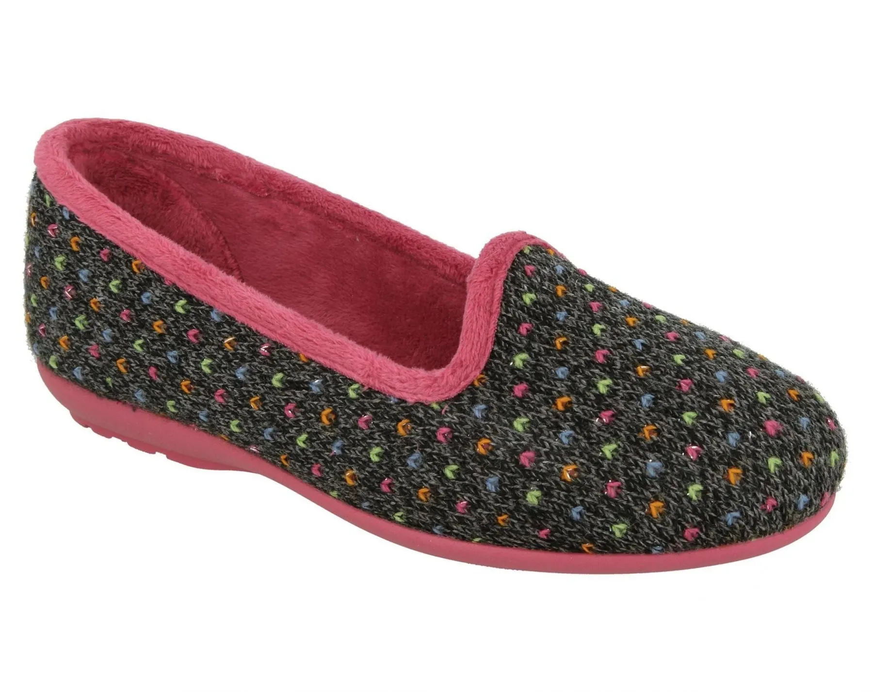 Womens Wide Fit DB Nottingham Slip On Slippers sold by Wide Fit Shoes product image thumbnail 3
