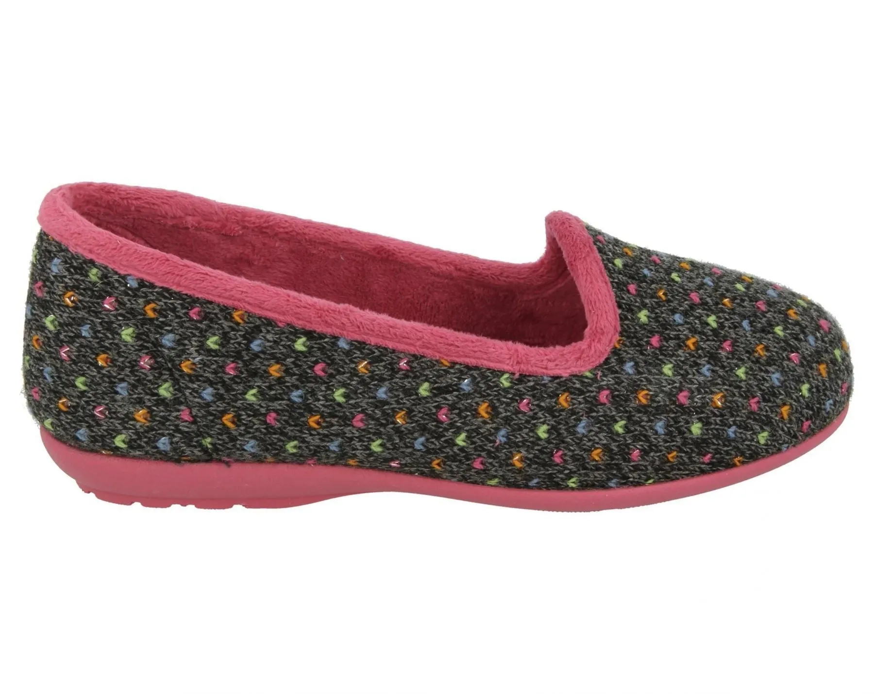 Womens Wide Fit DB Nottingham Slip On Slippers sold by Wide Fit Shoes product image thumbnail 2