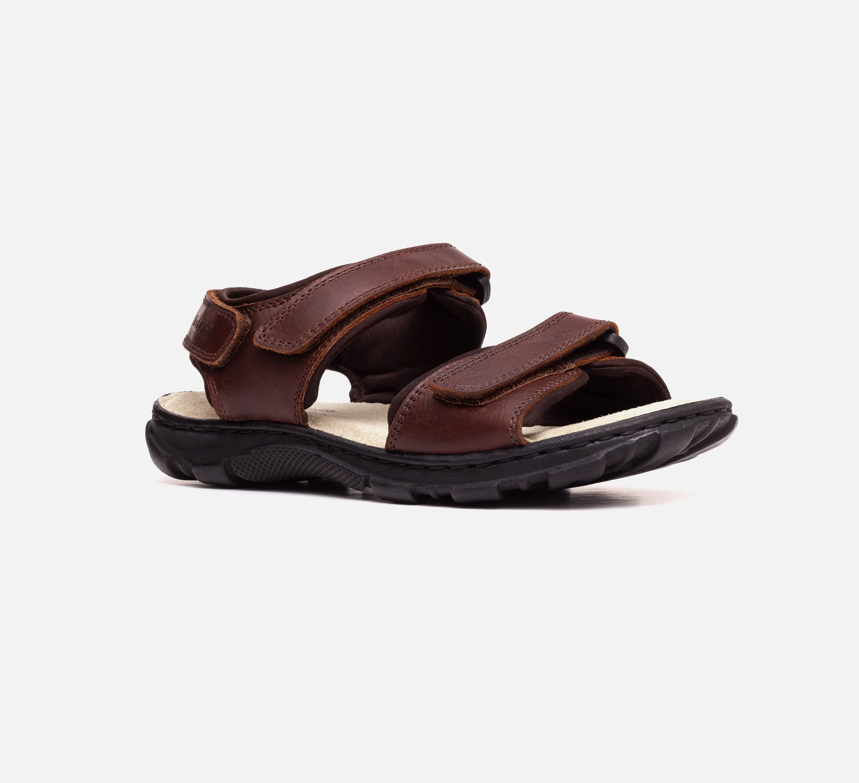 Mens Wide Fit James Leather Sandals by Tredd Well - Brown sold by Wide Fit Shoes product image thumbnail 3