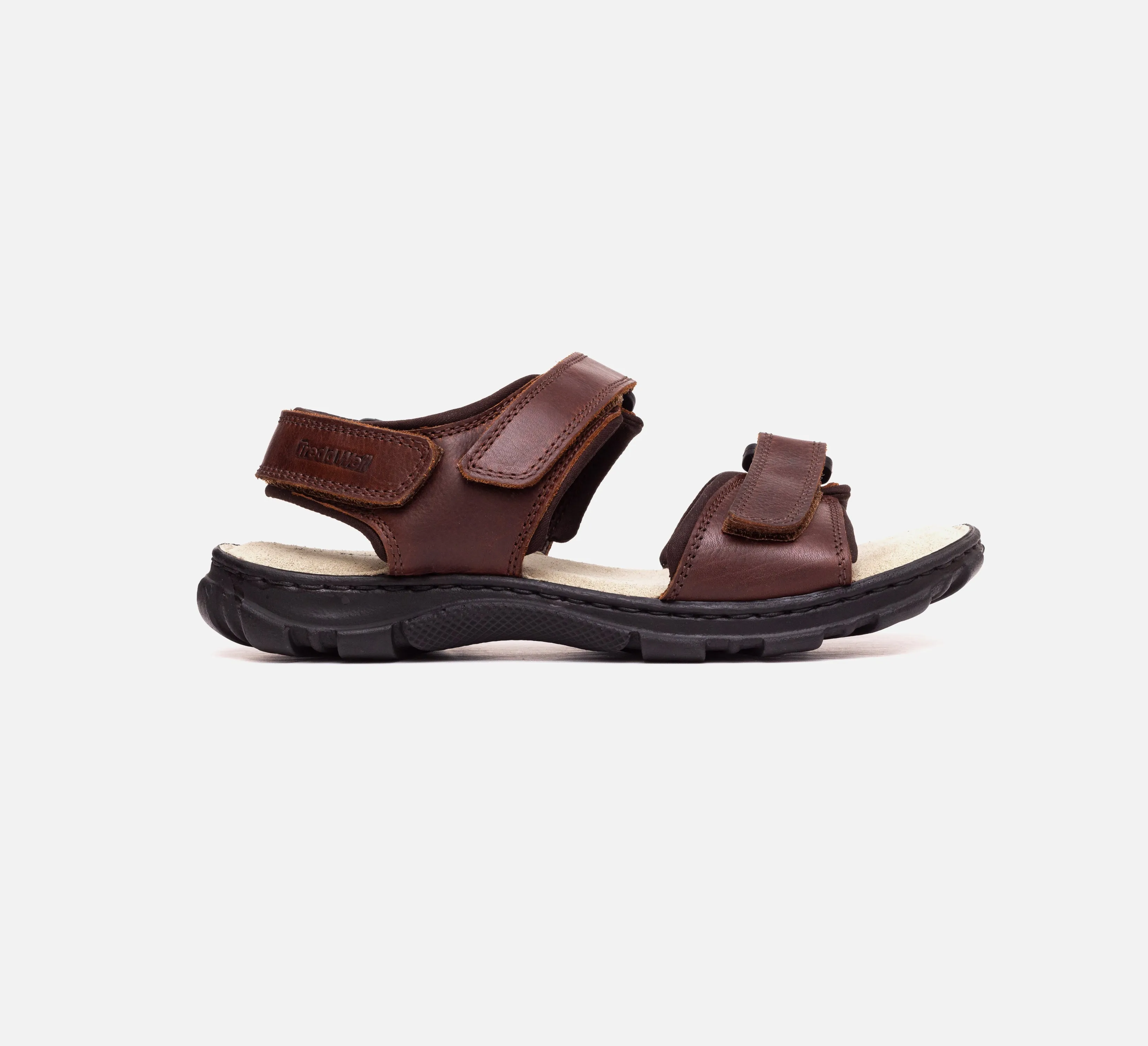 Mens Wide Fit James Leather Sandals by Tredd Well - Brown sold by Wide Fit Shoes product image thumbnail 2