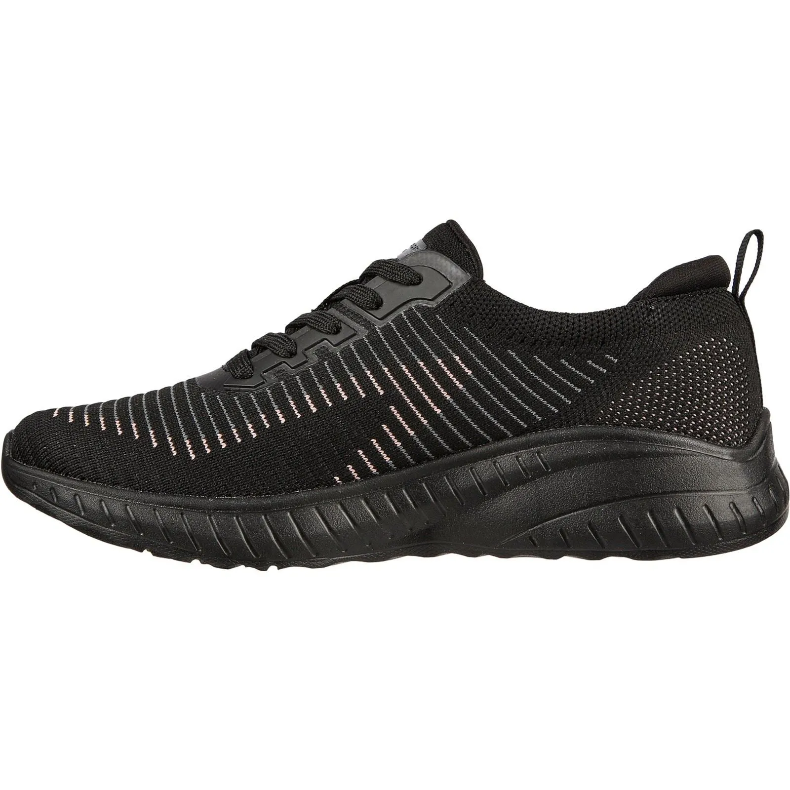 Women's Wide Fit Skechers 117207 Bobs Squad Chaos Renegade Trainers - Black sold by Wide Fit Shoes product image thumbnail 4