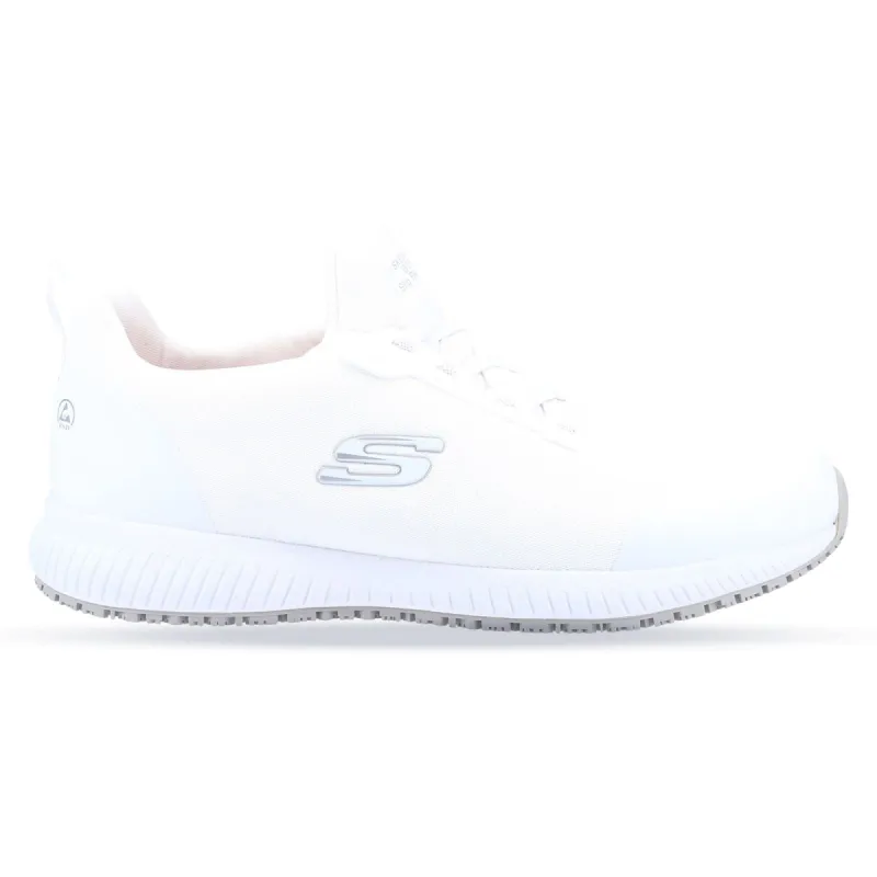Men's Wide Fit Skechers 200051EC Squad Sr Myton Trainers - White sold by Wide Fit Shoes
