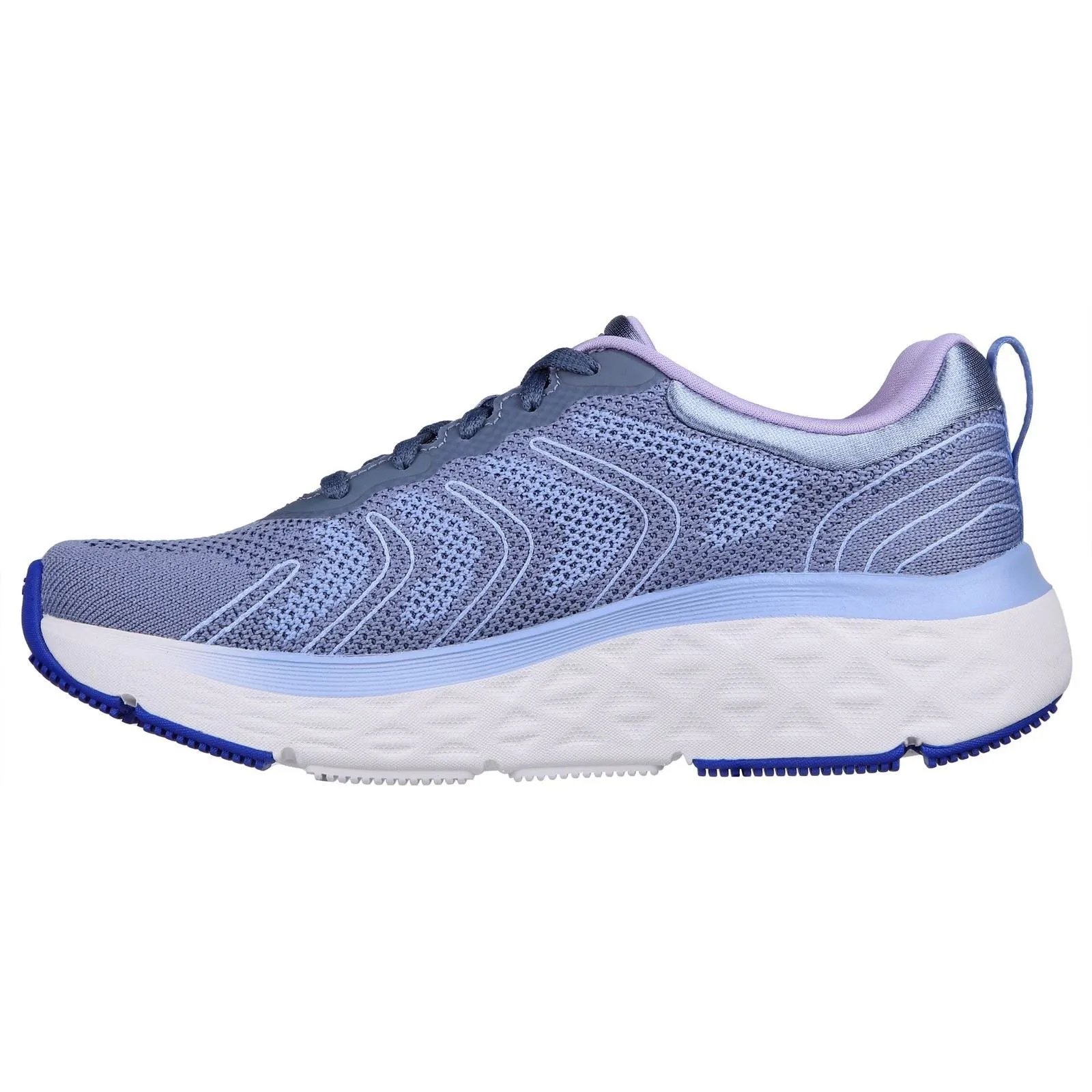 Women's Wide Fit Skechers 129120 Max Cushioning Delta Trainers - Blue/Lavender sold by Wide Fit Shoes product image thumbnail 4