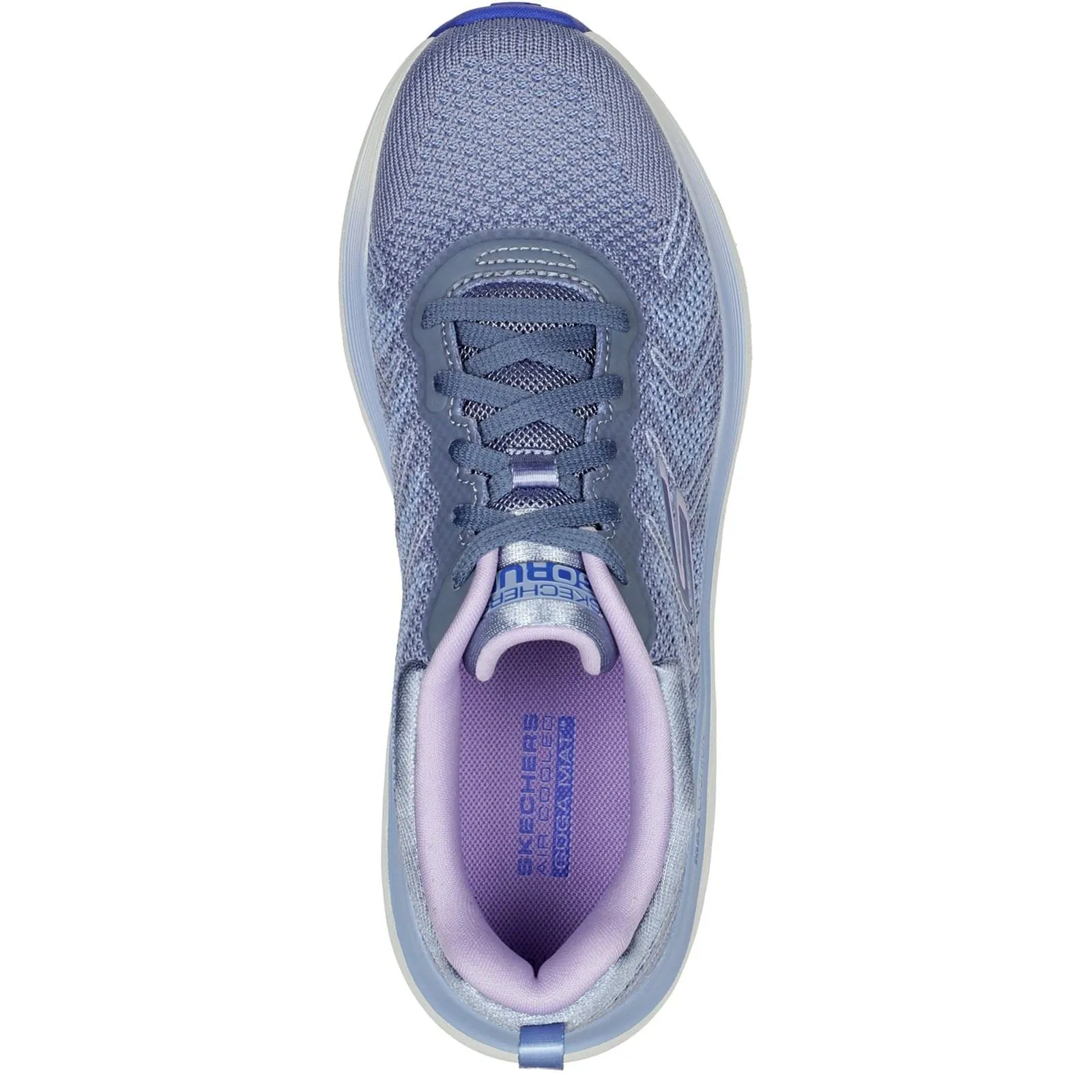 Women's Wide Fit Skechers 129120 Max Cushioning Delta Trainers - Blue/Lavender sold by Wide Fit Shoes product image thumbnail 5